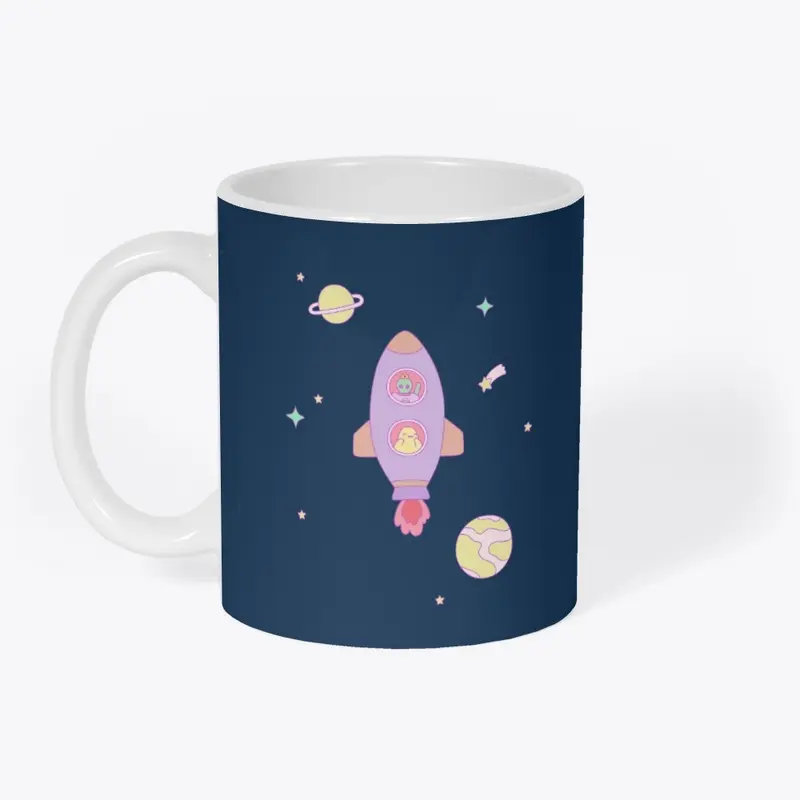 Princess Alien and Chick Mug