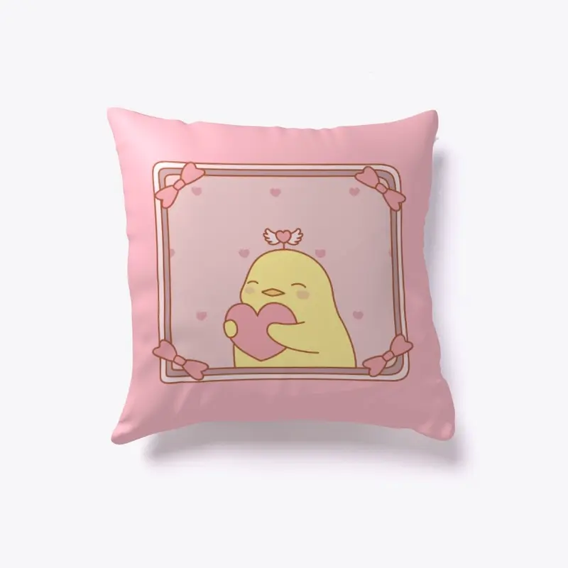 Heart Chick Cushion Pillow